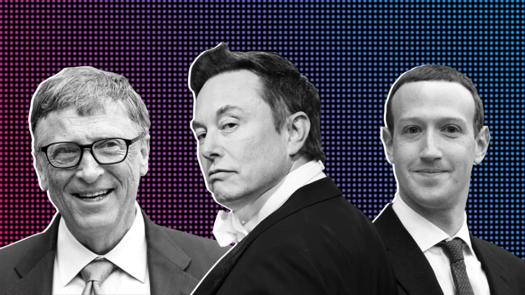 Bill Gate, Elon Musk, Mark